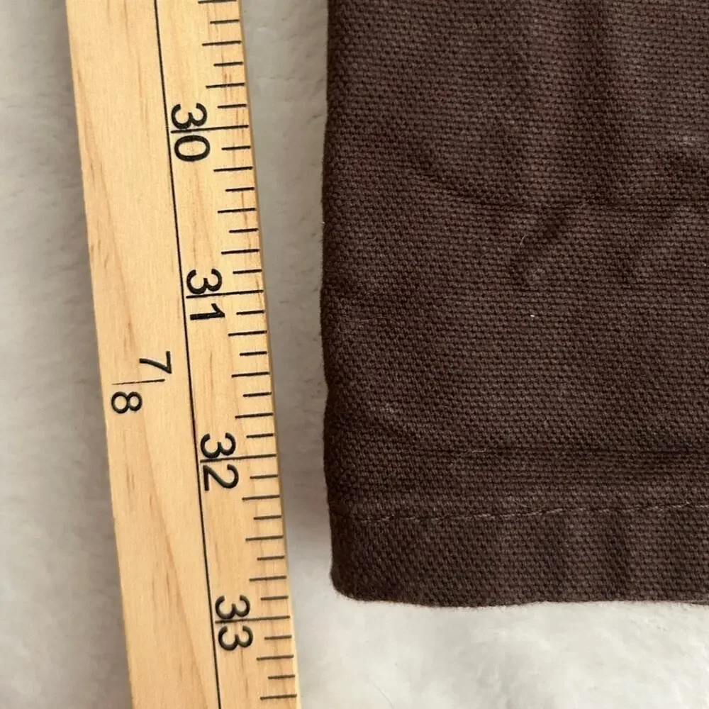 Vintage Carhartt Double-Knee Canvas Carpenter Work Pants Brown 34x33